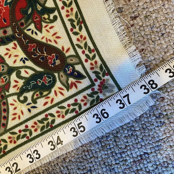 VTG Express Scarf Floral Silky Artsy Expression Impression Luxury Square 38” - Picture 6 of 8